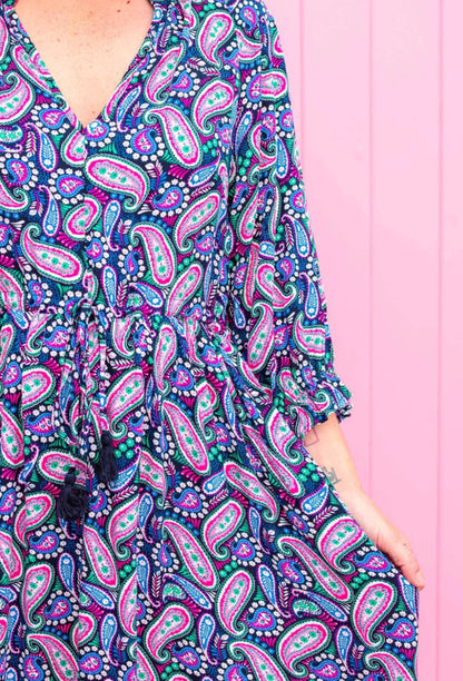 Boho paisley print dress