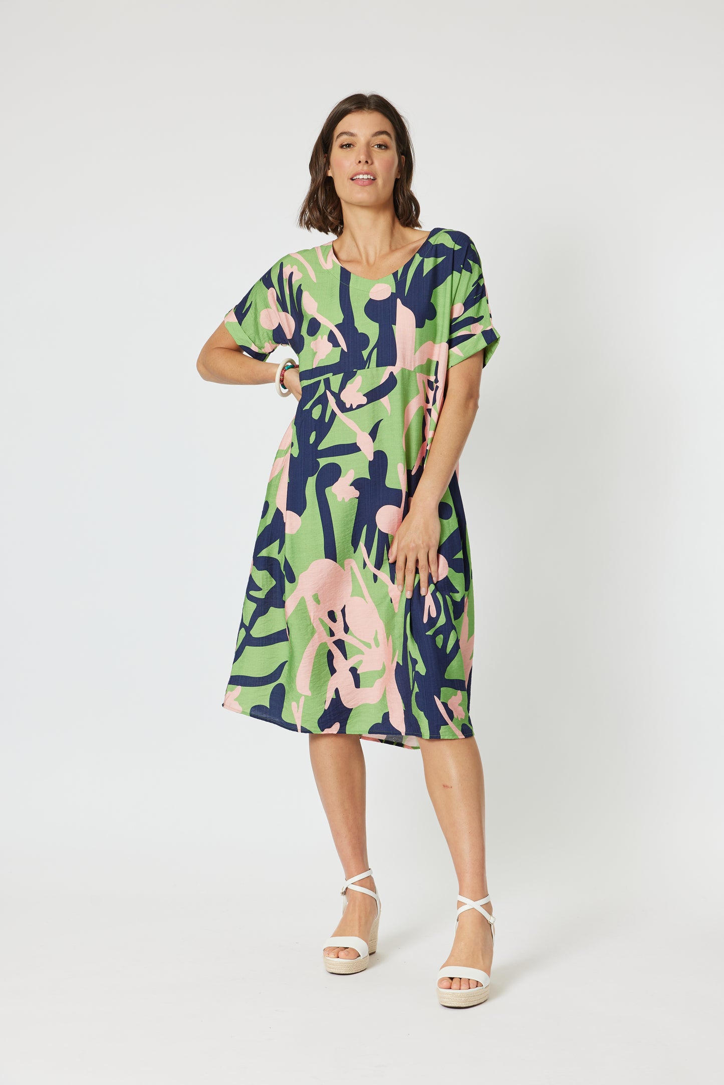 Clarity Como print dress