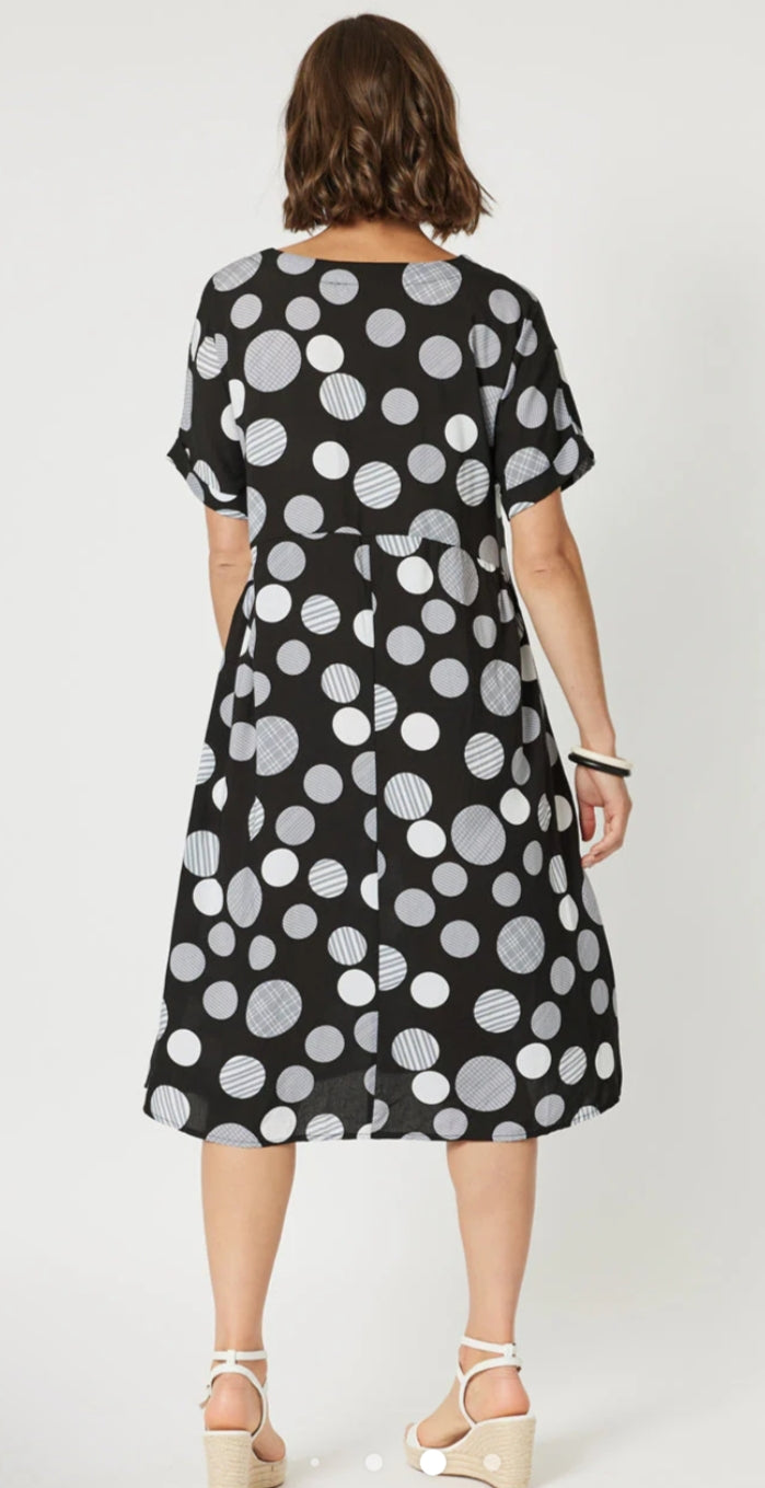 Clarity Cosmos spot dress