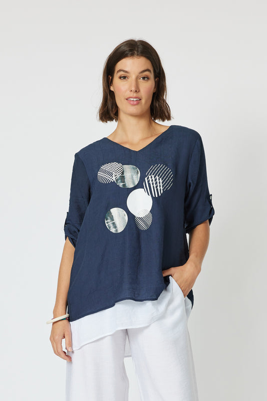 Clarity Eclipse top in navy