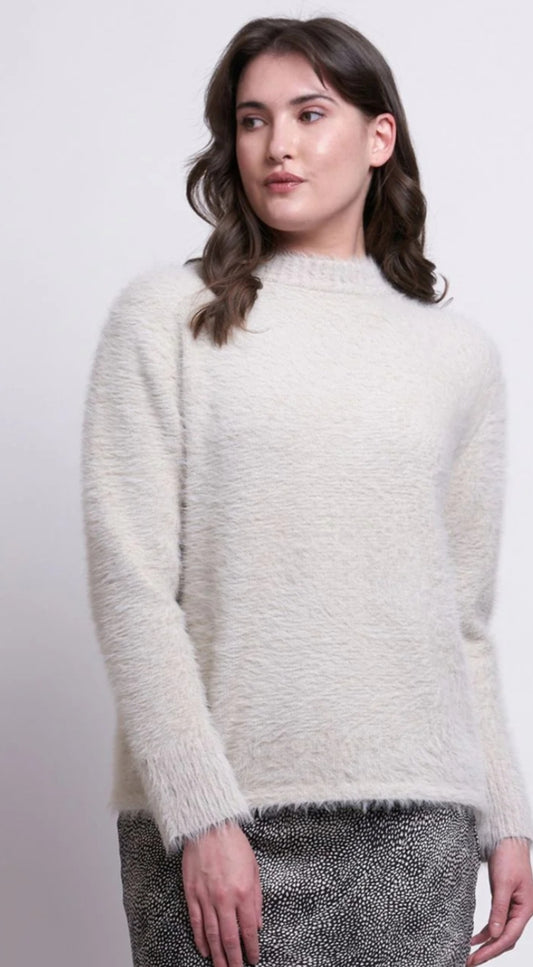 Foil fluffy knit