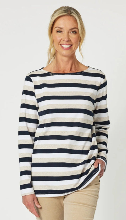 Gordon Smith stripe long sleeve tee