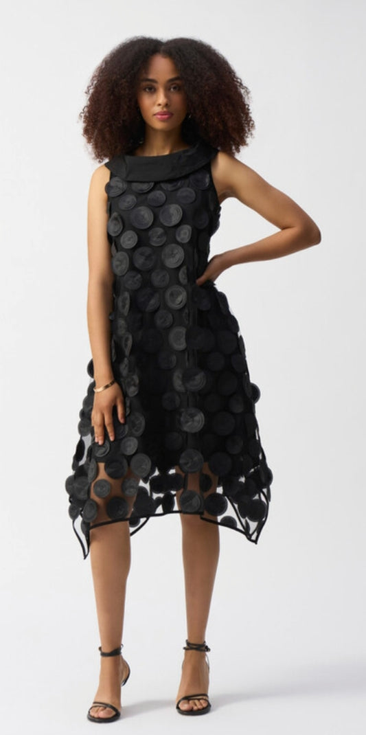 Joseph Ribkoff textured spot dress