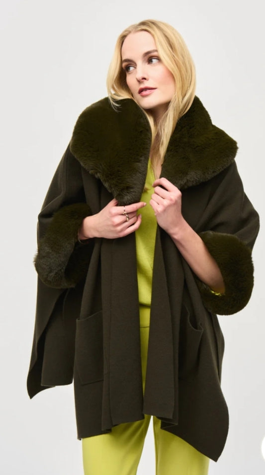 Joseph Ribkoff fake fur wrap