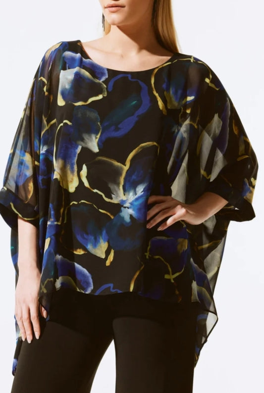 Joseph Ribkoff overlay evening top