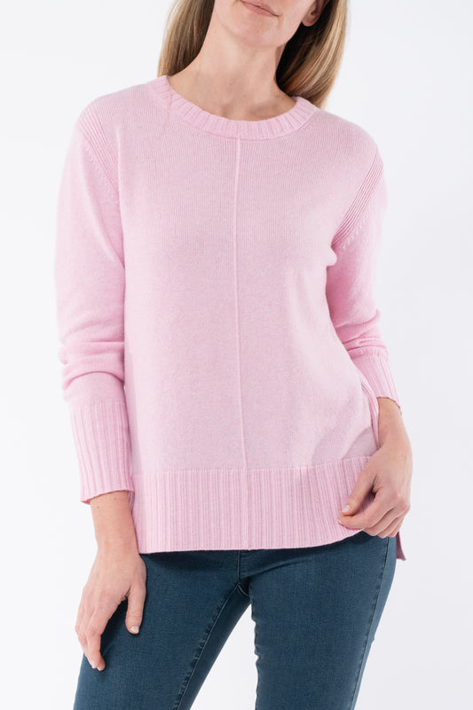 Jump sheer pink crew neck