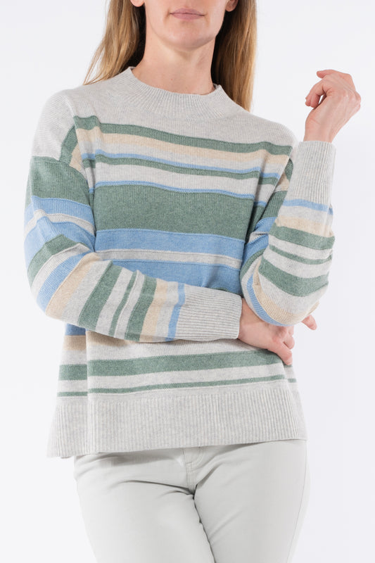 Jump multi stripe knit