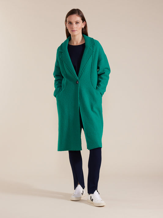 Marco Polo green boiled wool jacket