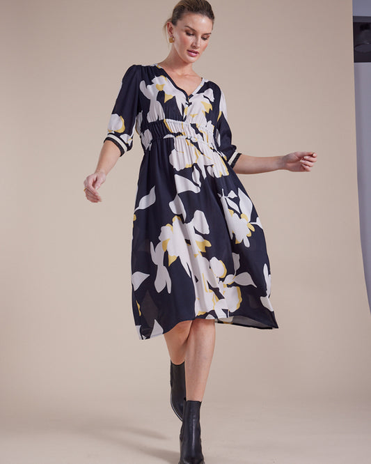 Marco Polo Shadow print dress