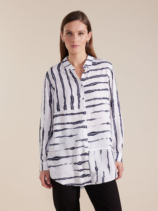 Marco Polo faded stripe shirt