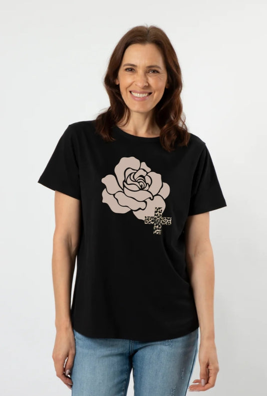 Stella and Gemma rose print tee