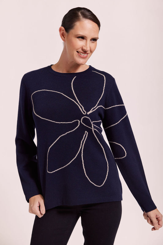 See Saw flower sweater