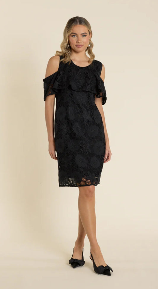 Two Ts black lace dress