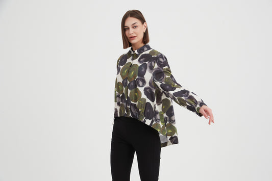 Tirelli elastic front shirt Moss spot