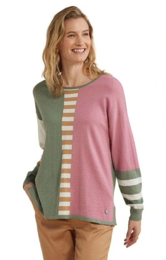 Yarra Trail multi stripe knit