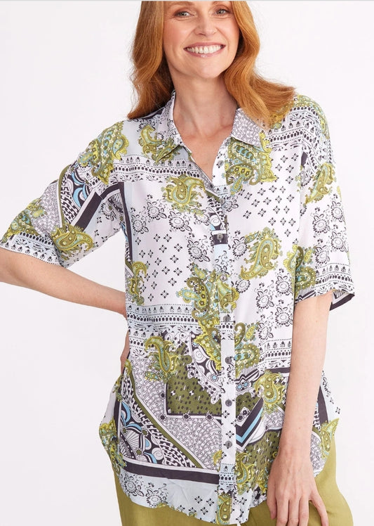 Yarra Trail Squares print shirt