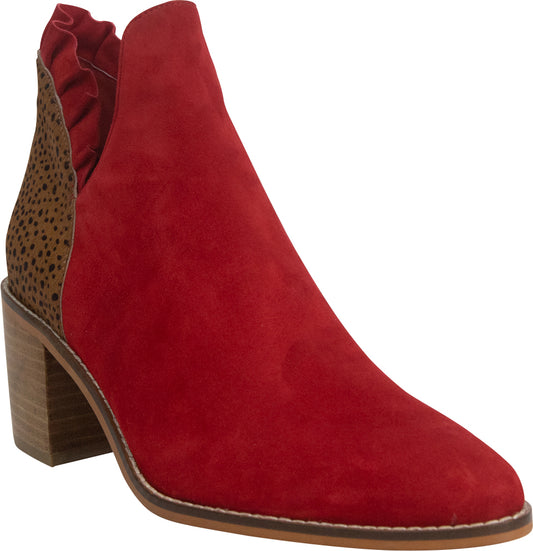 Hinako red pony boots